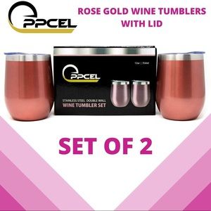 Custom made Rose Gold Tumblers with Lid.